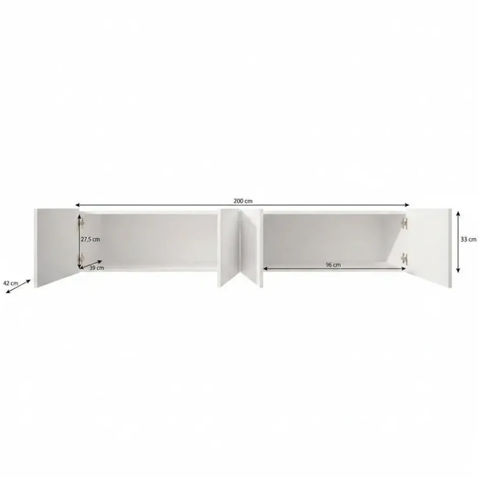 Meubella - TV-Meubel Pepinos - Eiken - 200 cm