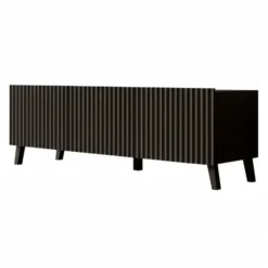 Meubella - TV-Meubel Pepinos 2 - Mat zwart - 150 cm