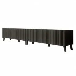 Meubella - TV-Meubel Pepinos 2 - Mat zwart - 300 cm
