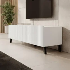 Meubella - TV-Meubel Pepinos 2 - Wit - 150 cm