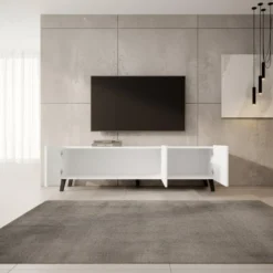 Meubella - TV-Meubel Pepinos 2 - Wit - 150 cm