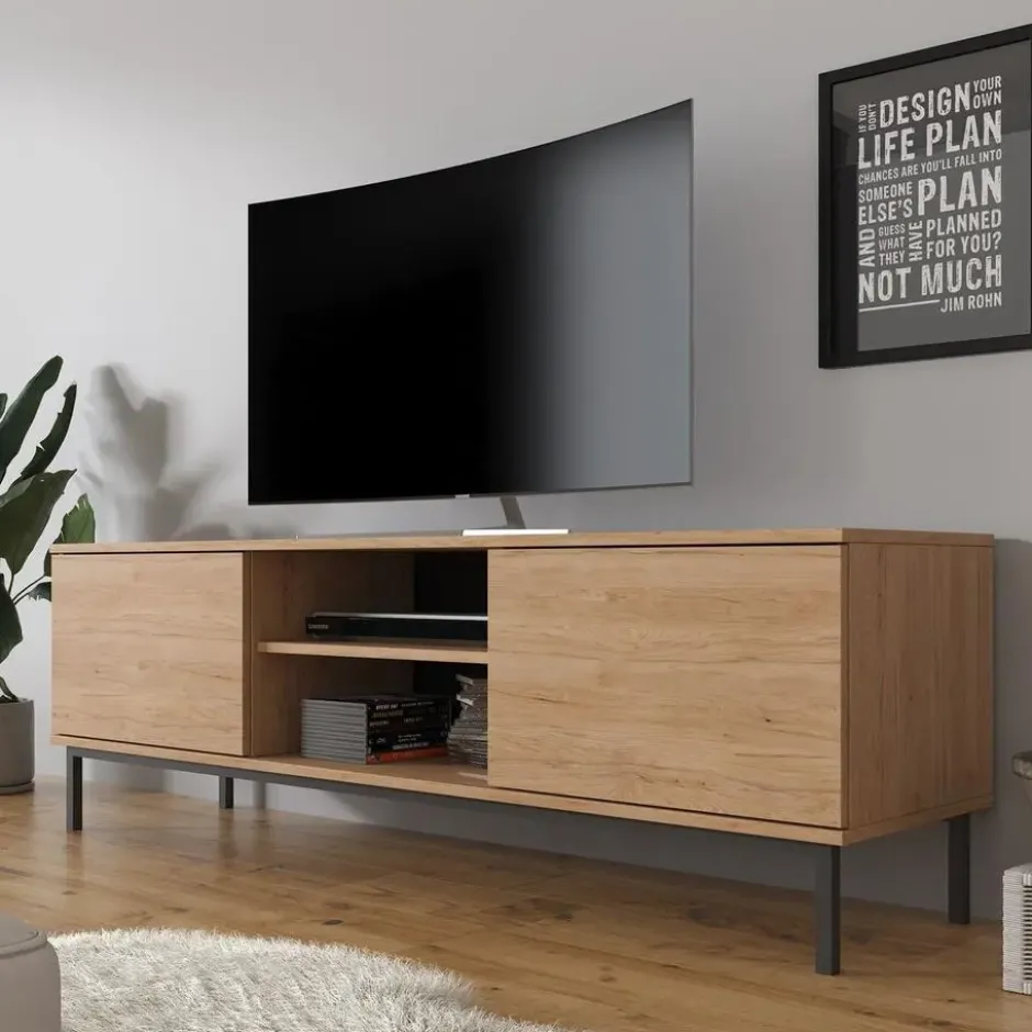 Meubella - TV-Meubel Queen - Eiken - 150 cm