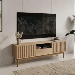Meubella - TV-Meubel Storm - Eiken - 159 cm