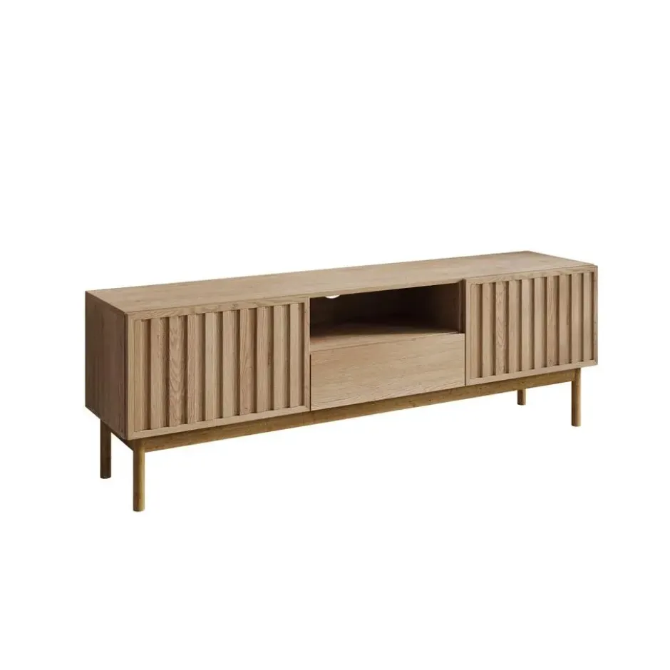 Meubella - TV-Meubel Storm - Eiken - 159 cm