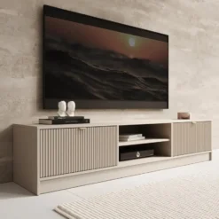 Meubella - TV-Meubel Tavares - Beige - 180 cm