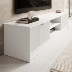 Meubella - TV-Meubel Tavares - Wit - 180 cm