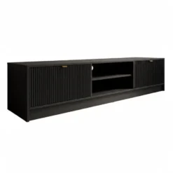 Meubella - TV-Meubel Tavares - Zwart - 180 cm