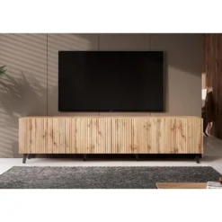 Meubella - TV-Meubel Vintar - Eiken - 200 cm