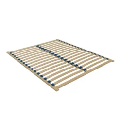 Meubella - Tweepersoonsbed Chief - Grijs - Velvet - 200x200 cm