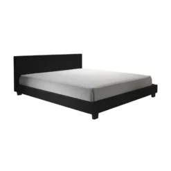 Meubella - Tweepersoonsbed George - Zwart - 160x200 cm
