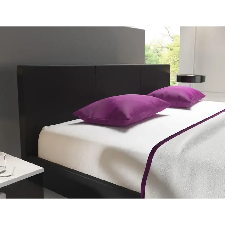 Meubella - Tweepersoonsbed George - Zwart - 160x200 cm