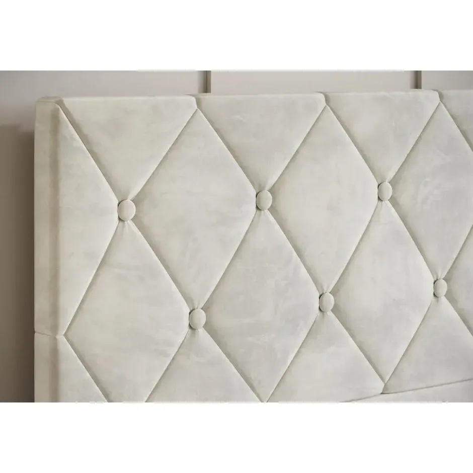 Meubella - Tweepersoonsbed Hernandez - Beige 160x200 cm - Met gaslift