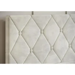 Meubella - Tweepersoonsbed Hernandez - Beige 140x200 cm - Met gaslift