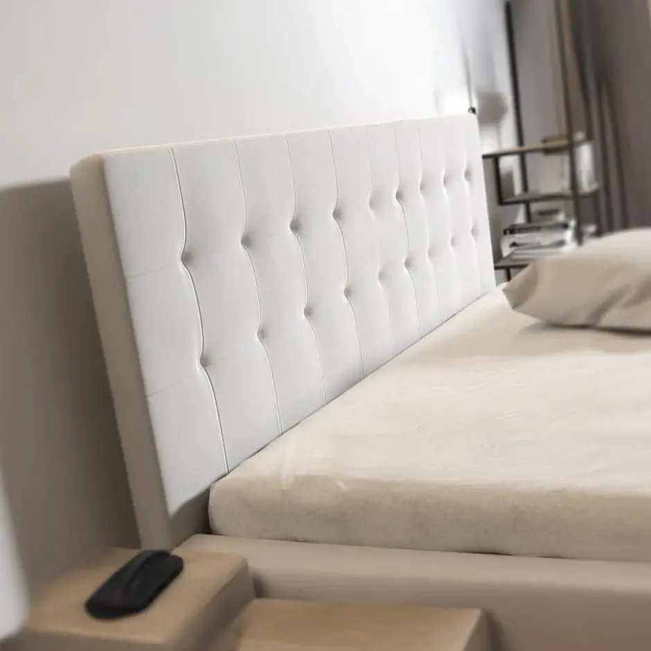 Meubella - Tweepersoonsbed Milo - Wit - 160x200 cm