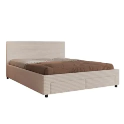 Meubella - Tweepersoonsbed Suente - Zwart - 160x200 cm