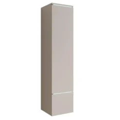 Meubella - Verity - Vitrinekast met LED - Beige - 30x33x130 cm