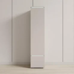Meubella - Verity - Vitrinekast met LED - Beige - 30x33x130 cm