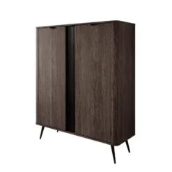 Meubella - Victoria - Dressoir - Donker eiken - 113x38x134 cm