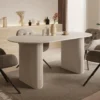 Meubella - Viento - Eetkamertafel - Wit - 180x90x76 cm