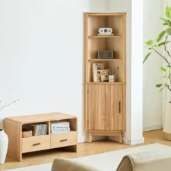Meubel met 3 houten schoenladen