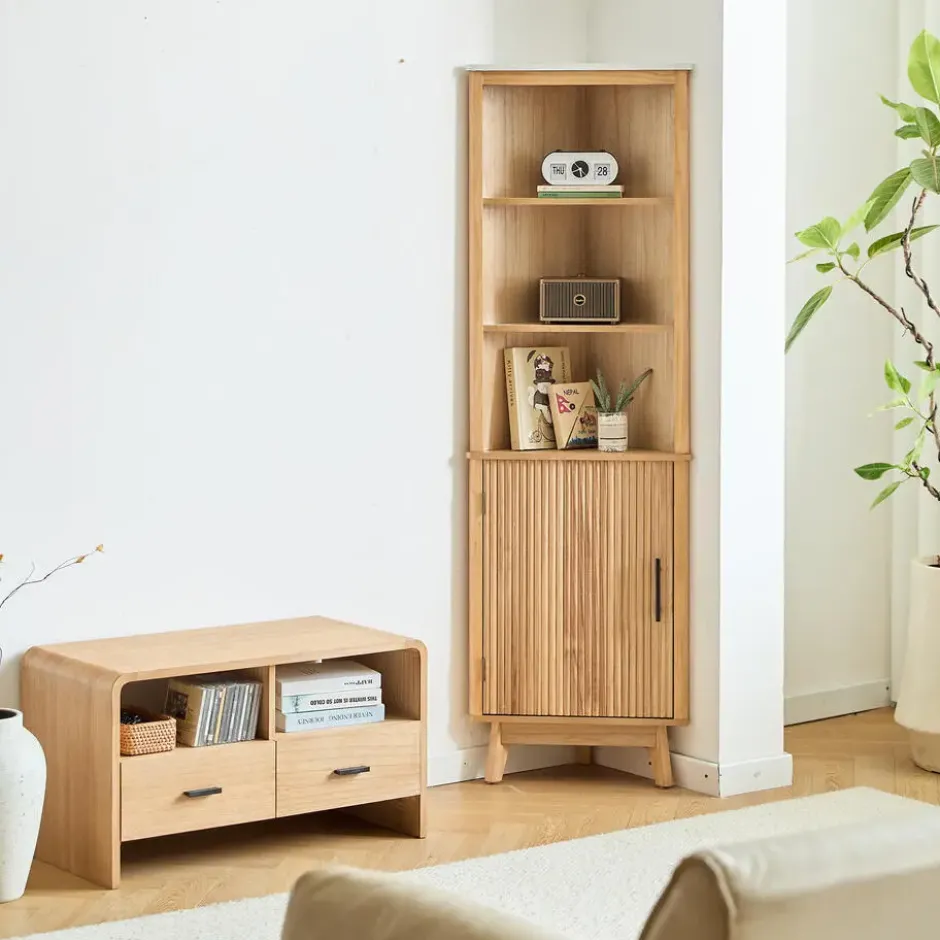 Meubel met 3 houten schoenladen