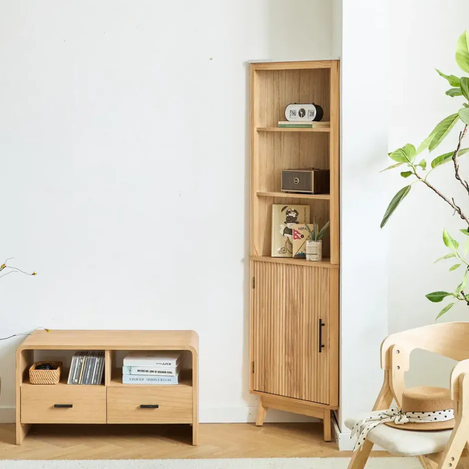 Meubel met 3 houten schoenladen