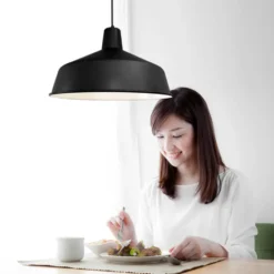 Mexlite Hanglamp blackmoon - zwart - 40x180 cm