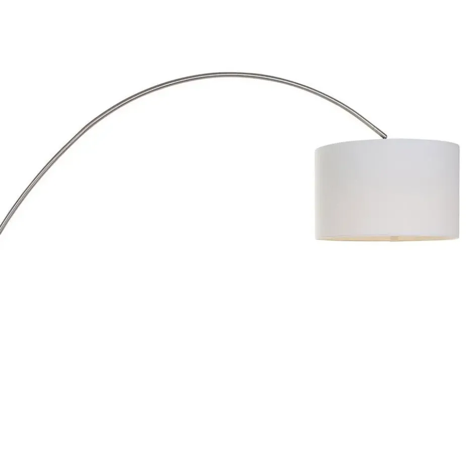 Mexlite Vloerlamp solva - mat chroom - 170x180 cm