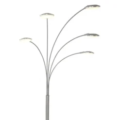 Mexlite Vloerlamp synna - 5 lichts - mat chroom - 90x189 cm