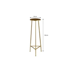 Mica Decorations Adine planttafel goud - h120xd35cm