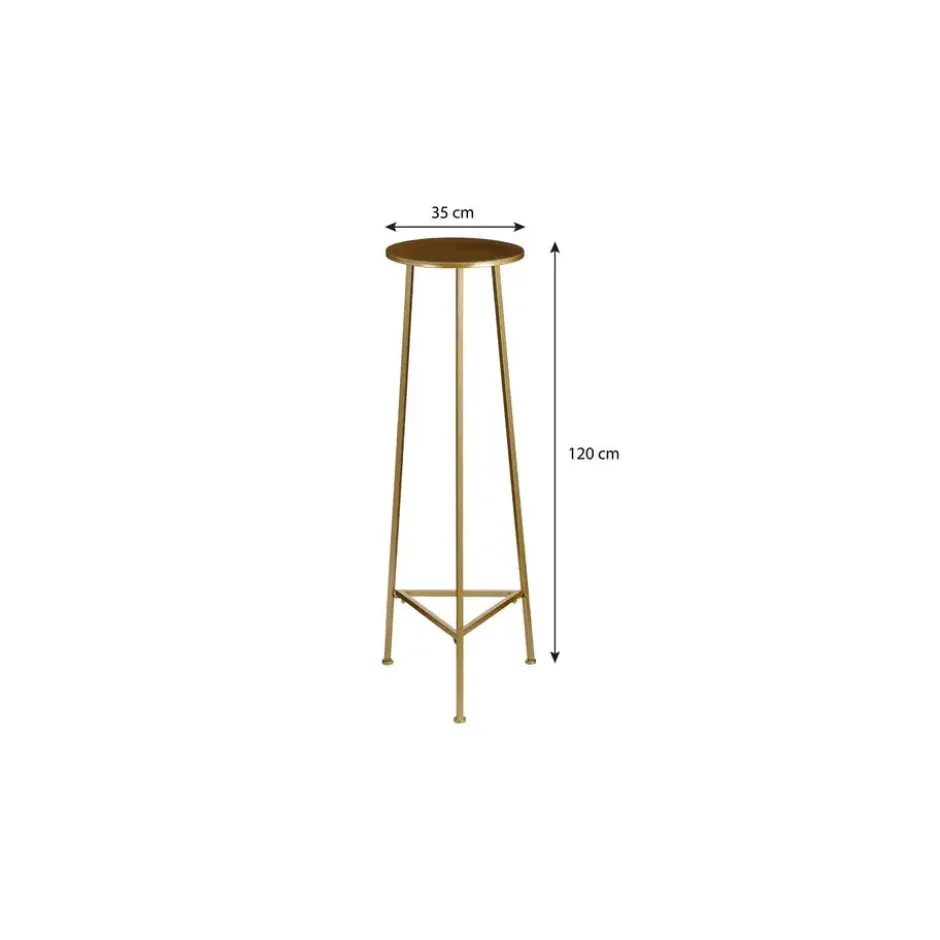 Mica Decorations Adine planttafel goud - h120xd35cm