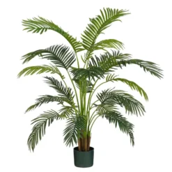 Mica Decorations Areca Palm Kunstplant in Pot - H134 x Ø50 cm - Groen