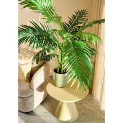 Mica Decorations Areca Palm Kunstplant in Pot - H134 x Ø50 cm - Groen