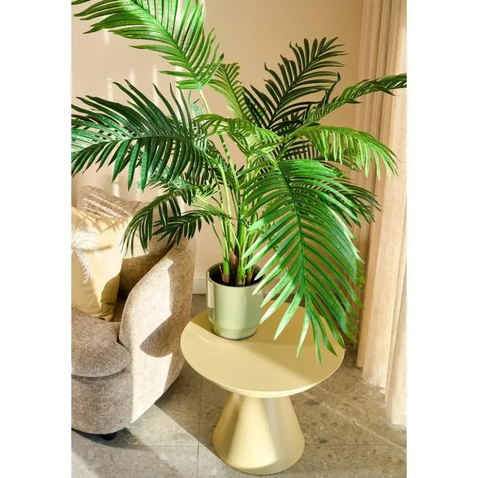Mica Decorations Areca Palm Kunstplant in Pot - H134 x Ø50 cm - Groen