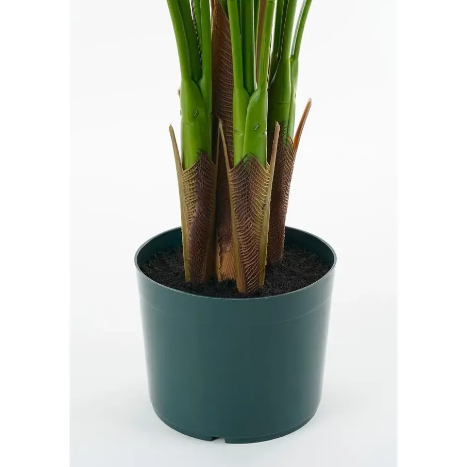 Mica Decorations Areca Palm Kunstplant in Pot - H134 x Ø50 cm - Groen