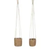 Mica Decorations Atlantic Plantenmand Set van 2 - Ø16 cm - Lichtbruin