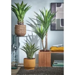 Mica Decorations Avalon Mand voor Planten - H31 x Ø30 cm - Lichtbruin