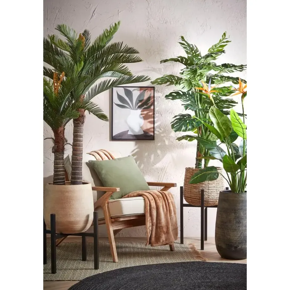 Mica Decorations Avalon Mand voor Planten - H31 x Ø30 cm - Lichtbruin