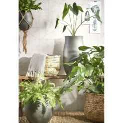 Mica Decorations Avalon Mand voor Planten - H31 x Ø30 cm - Lichtbruin