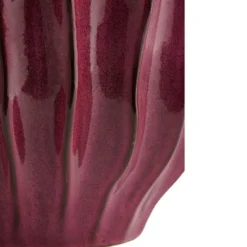 Mica Decorations Bloemenvaas Thom - bordeaux rood - 30 x 20 cm