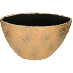 Mica Decorations Bloempot - goud - keramiek - D21,5 x H23 cm