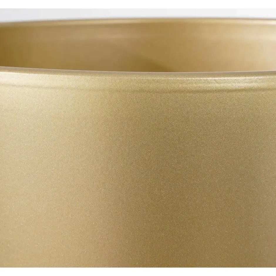 Mica Decorations Bloempot - goud - keramiek - 31 x 28 cm