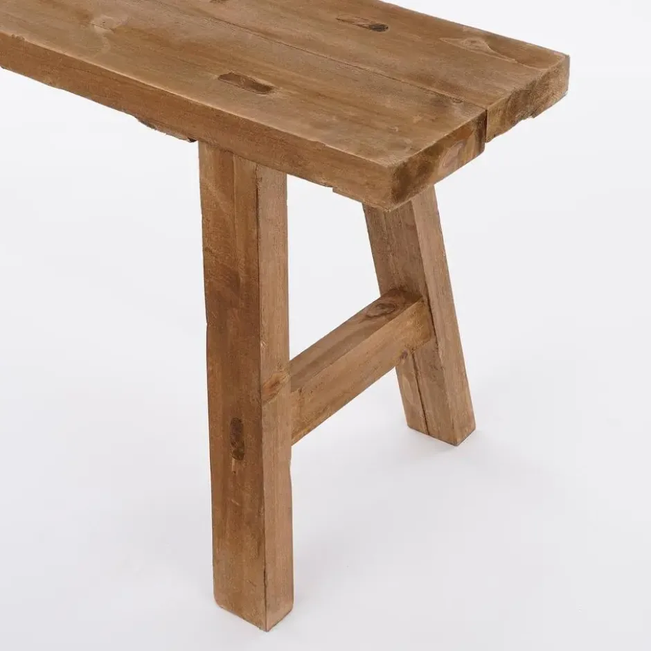 Mica Decorations Bold Houten Bankje - L108 cm - Gerecycled Hout