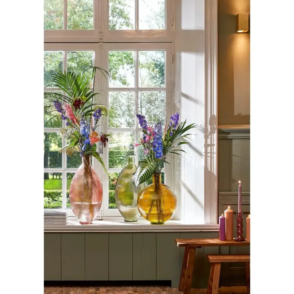 Mica Decorations Bold Houten Krukje - L38 cm - Gerecycled Hout