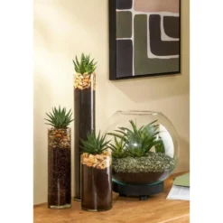 Mica Decorations Bolvaas - kom - transparant - glas - 31 x 40 cm