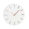 Mica Decorations Brixen Wandklok - Ø35,5 cm - Wit