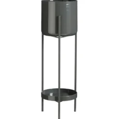 Mica Decorations Colyn Pot op Standaard 60x19cm - Zwart
