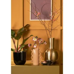 Mica Decorations Dara Vaas - H42 x Ø28 cm - Metaal - Goud