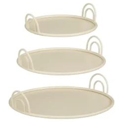 Mica Decorations Dienblad - Set van 3 - Offwhite