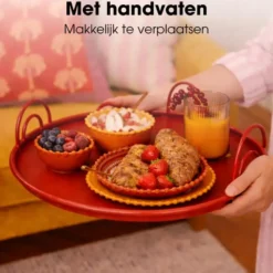 Mica Decorations Dienblad - Set van 3 - Rood